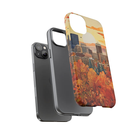 An Urban Autumn Overlook - Impact Resistant Phone Case